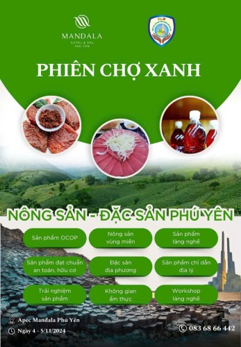 PHIÊN CHỢ XANH – NÔNG SẢN, ĐẶC SẢN PHÚ YÊN